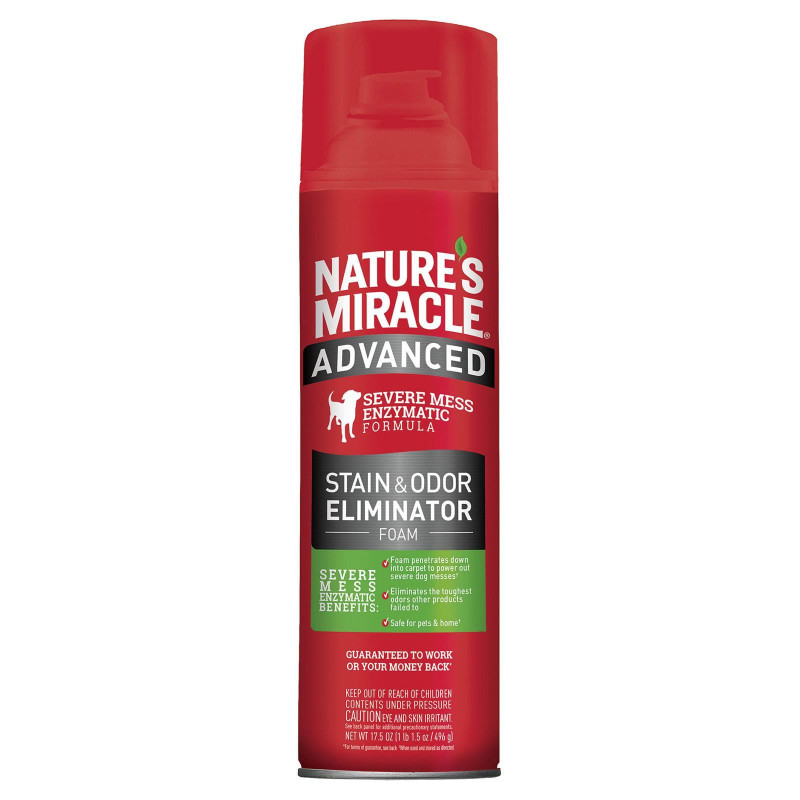 Nature's Miracle Advanced Dog Stain & Odor Eliminator аерозоль-піна для видалення плям та запаху від собак 518 мл