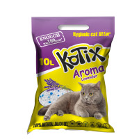 Kotix силікагелевий наповнювач для котячого туалету з ароматом лаванди 10 л