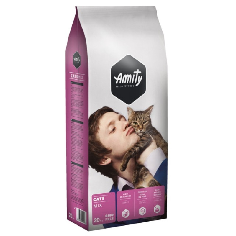 Amity Premium Adult Eco Cat Mix сухой корм с разными видами мяса 20 кг