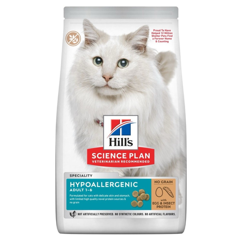 Hill's SP Feline Adult Hypoallergenic сухой корм гипоаллергенный для котов 7 кг