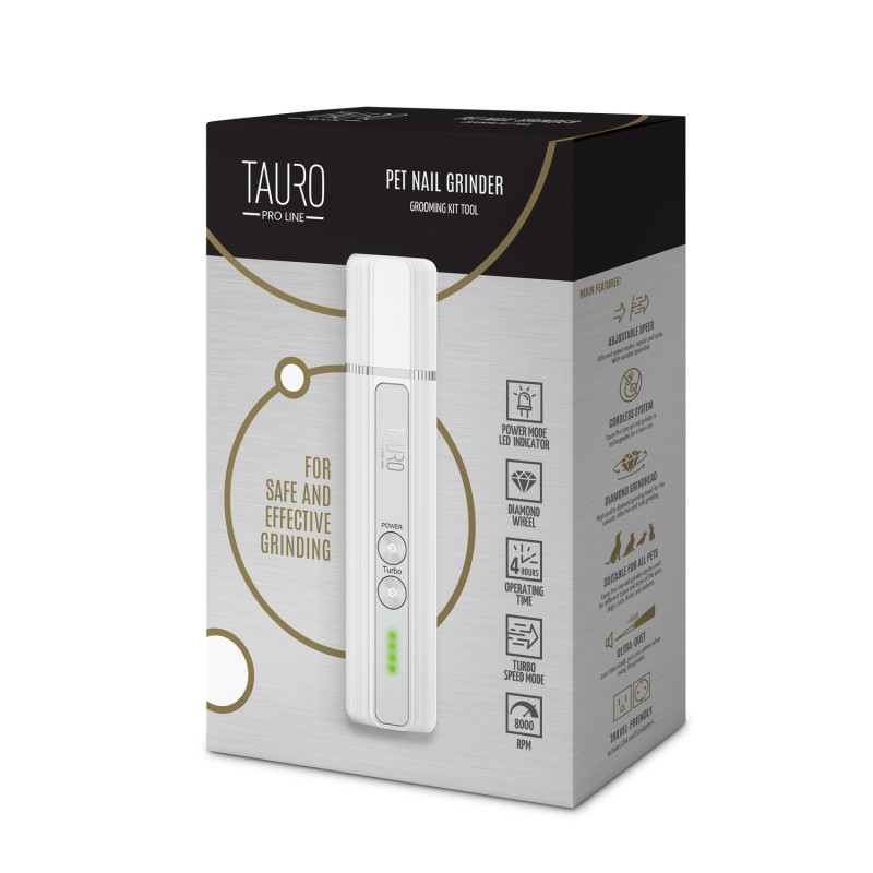 Tauro Pro Line pet nail grinder когтерез беспроводной