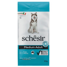 Schesir Dog Medium Adult Fish сухий корм із рибою для собак середніх порід 12 кг