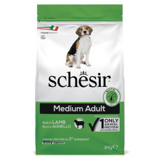 Schesir Dog Medium Adult Lamb сухий корм з ягнятком для собак середніх порід 3 кг