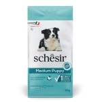 Schesir Dog Medium Puppy сухой корм с курицей для щенят средних пород, 12 кг