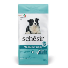 Schesir Dog Medium Puppy сухой корм с курицей для щенят средних пород, 12 кг