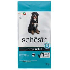 Schesir Dog Large Adult Fish сухой корм с рыбой для собак крупных пород, 12 кг