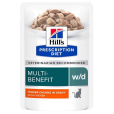 Hill's PD w/d Multi-Benefit Cat влажный корм для котов с ожирением 85 гр