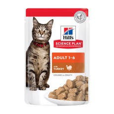 Hill's SP Adult Turkey влажный корм с индейкой для котов, 85 гр