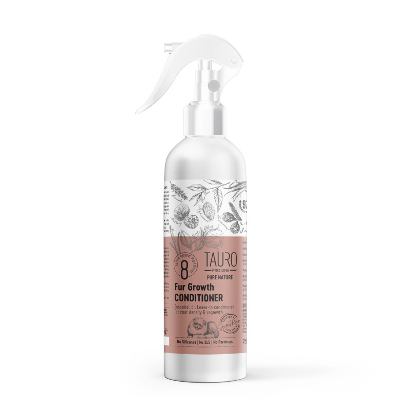 Tauro Pro Line Pure Nature Fur Growth спрей-кондиціонер для стимуляції росту шерсті собак та котів, 250 мл