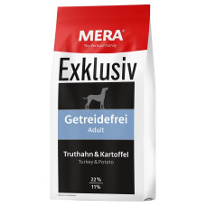 Mera Exclusiv Getreidefrei Adult Truthahn & Kartoffel сухой корм для собак с индейкой, 15 кг