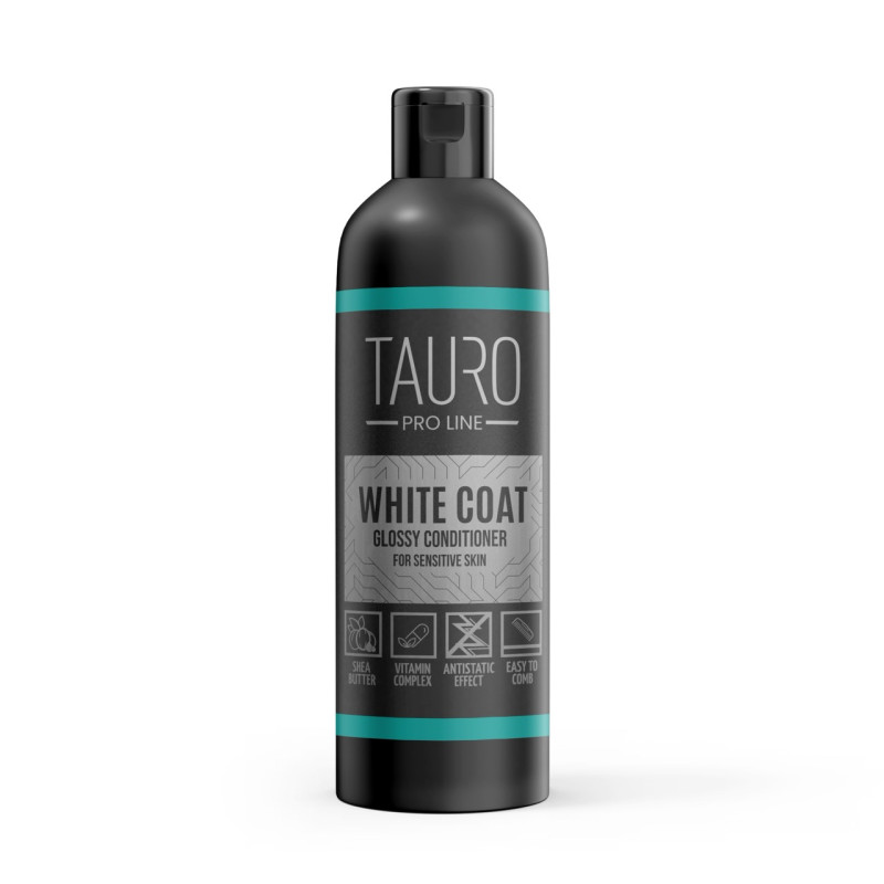 Tauro Pro Line White Coat Glossy Conditioner кондиціонер для котів та собак з білою шерстю, 250 мл