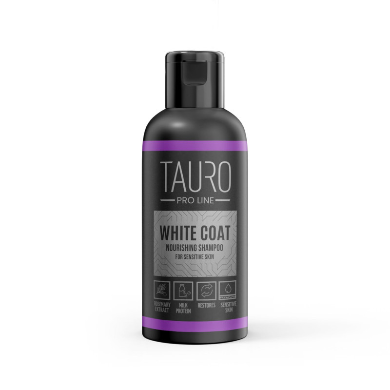Tauro Pro Line White Coat Nourishing Shampoo питательный шампунь для собак и кошек с белой шерстью, 50 мл