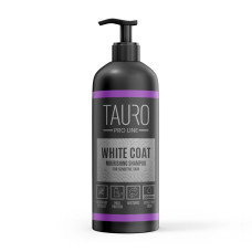 Tauro Pro Line White Coat Nourishing Shampoo питательный шампунь для собак и кошек с белой шерстью, 1 л