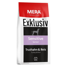 Mera Exclusiv Sensitive Senior Truthahn & Reis сухой корм с индейкой для пожилых собак, 15 кг