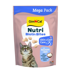 GimCat Katzentabs ласощі для котів вітамінізовані з біотином та маскарпоне, 425 гр