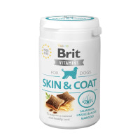Brit Vitamins Skin and Coat вітаміни для здоров'я шерсті та шкіри у собак, 150 гр