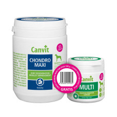 Canvit Chondro Maxi For Dogs 500 гр та Canvit Multi For Dogs 100 гр набір вітамінів для собак