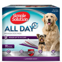 Simple Solution Training Premium Dog Pads пеленки для щенят с ароматом лаванды, 58 х 60 см, 50 шт