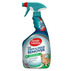Simple Solution Cat Stain and Odor Remover нейтралізатор запаху і плям від котів з про-бактеріями, 946 мл