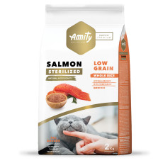 Amity Super Premium Cat Sterilized Salmon сухой корм для стерилизованных котов с лососем, 2 кг