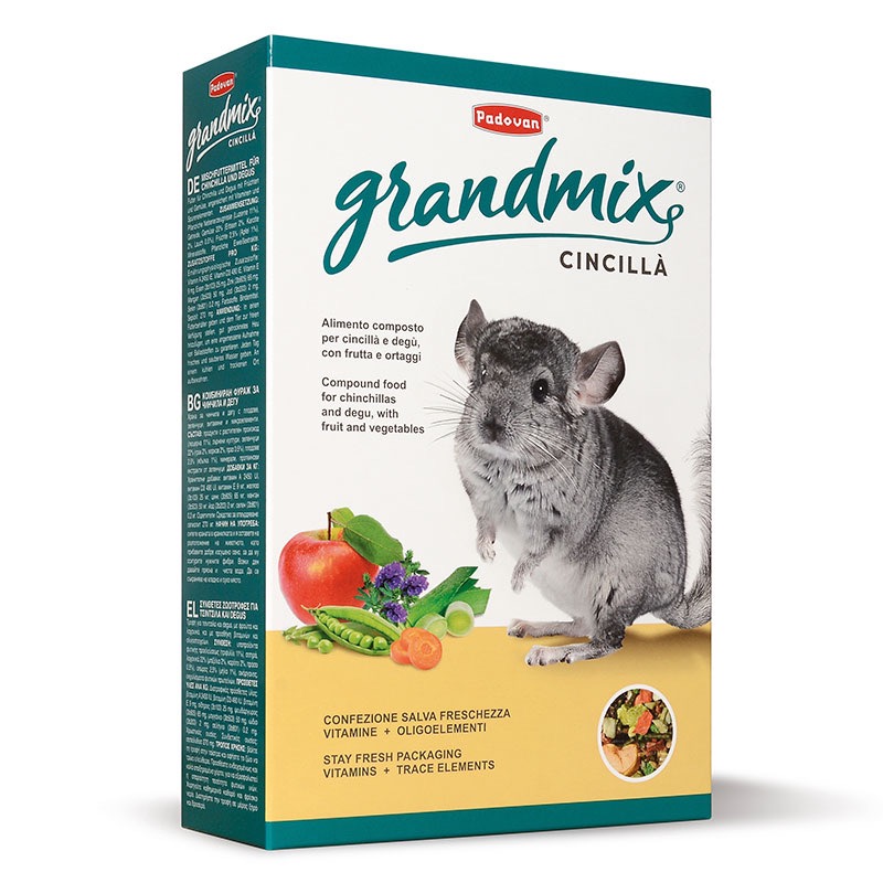 Padovan Grandmix Cincilla корм для шиншил та дегу, 850 гр
