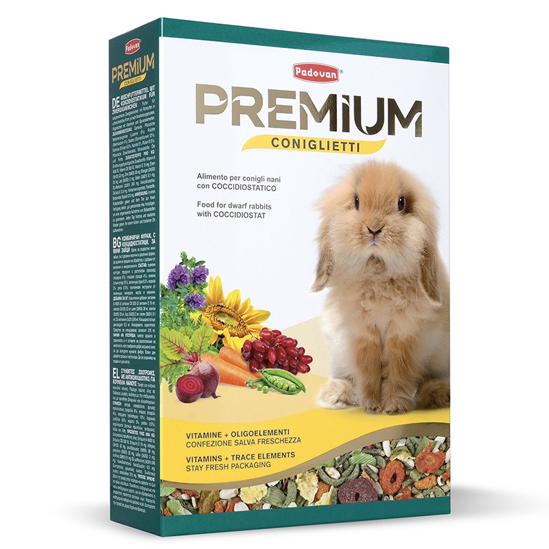 Padovan Premium Coniglietti корм для кроликов, 500 гр