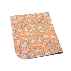 Misoko&Co пеленка многоразовая для собак с узором "желтые щенки", 80x140 см, 1 шт