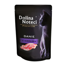 Dolina Noteci Premium Cat Pouch Rabbit вологий корм для котів з кроликом, 85 гр