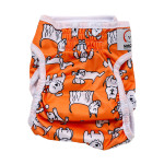 Misoko&Co многоразовый подгузник для собак-самок, рисунок щенки коралл, размер S