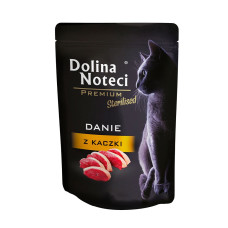 Dolina Noteci Premium Cat Pouch Sterilized Duck влажный корм для стерилизованных котов с уткой, 85 гр