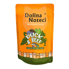 Dolina Noteci Superfood Cat Duck & Beef влажный корм для котов с уткой и говядиной, 85 гр