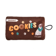 MISOKO&CO іграшка для собак Упаковка печива з пищалкою, 14х8.5 см