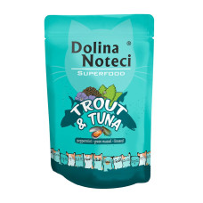 Dolina Noteci Superfood Cat Trout & Tuna влажный корм для котов с форелью и тунцом, 85 гр