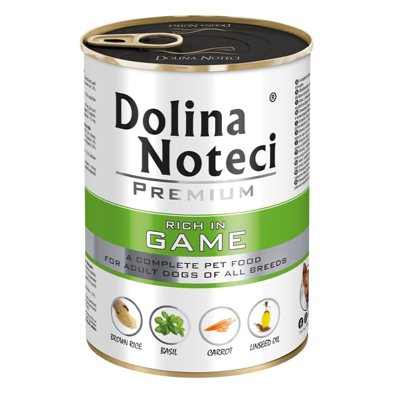 Dolina Noteci Premium Dog Game влажный корм для собак с дичью, 400 гр