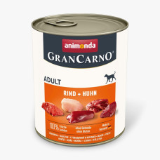 Animonda GranCarno Adult Beef and Chicken вологий корм з яловичиною та куркою для дорослих собак 800 гр