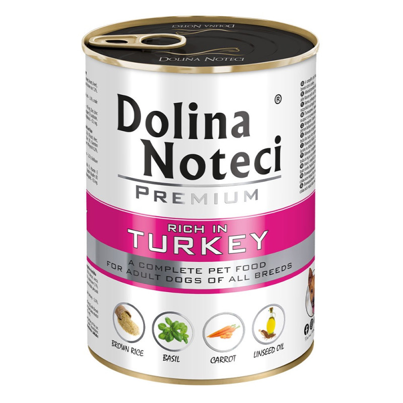 Dolina Noteci Premium Dog Turkey влажный корм для собак с индейкой, 400 гр