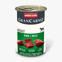 Animonda GranCarno Adult Beef and Game вологий корм з яловичиною та дичиною для дорослих собак 400 гр