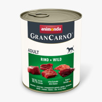Animonda GranCarno Adult Beef and Game влажный корм с говядиной и дичью для взрослых собак 800 гр