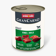 Animonda GranCarno Adult Beef and Game влажный корм с говядиной и дичью для взрослых собак 800 гр