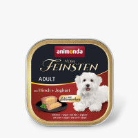Animonda Vom Feinsten Adult with Deer and yogurt вологий корм з оленіною та йогуртом для дорослих собак 150 гр