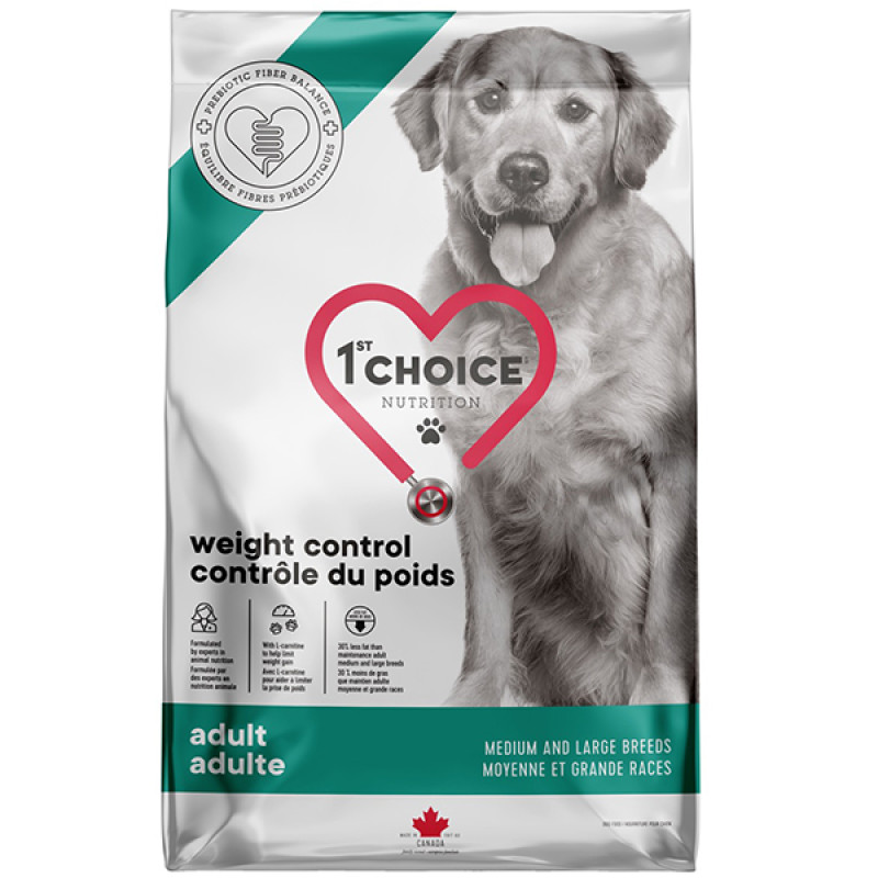 1st Choice Adult Medium and Large Breeds Weight Control сухой корм с курицей для собак средних и крупных пород с излишним весом 10 кг