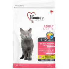1st Choice Cat Adult Indoor Vitality сухий корм з куркою для котів, 10 кг