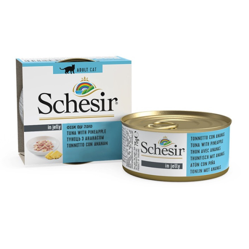 Schesir Tuna With Pineapple вологий корм для котів з тунцем та ананасом, 75 гр