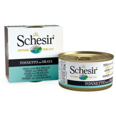 Schesir Tuna With Dorada влажный корм для котов с тунцом и дорадо, 85 гр