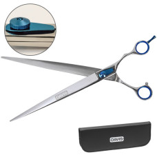 Davis Extreme Edge Blue Straight ножиці для стрижки собак, 25.4 см