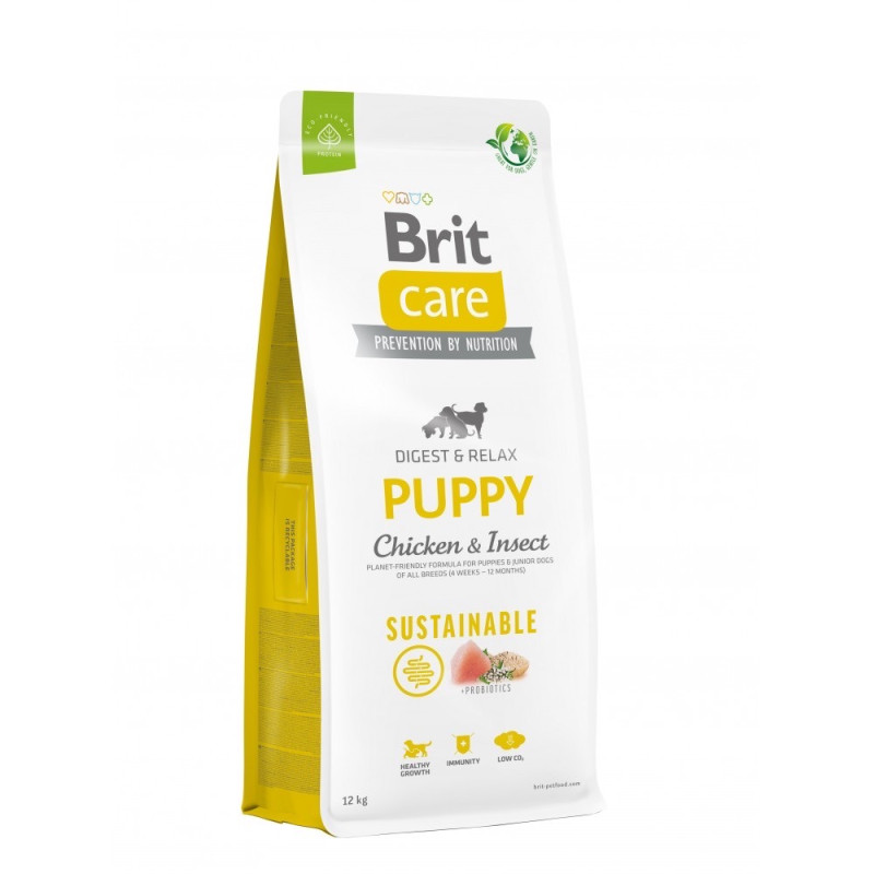 Brit Care Puppy Chicken and Insect сухой корм с курицей и белком насекомых для щенят, 12 кг
