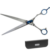 Davis Extreme Edge Blue Straight ножиці для стрижки собак, 21.6 см