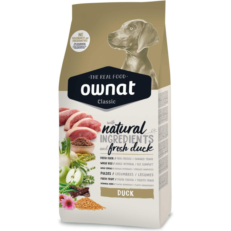 Ownat Classic Dog Adult Duck сухой корм с уткой для взрослых собак 12 кг