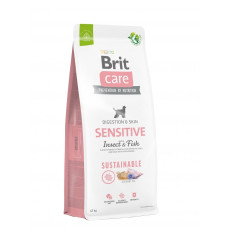 Brit Care Sensitive Insect and Fish сухой корм с рыбой и белком насекомых для собак, 12 кг