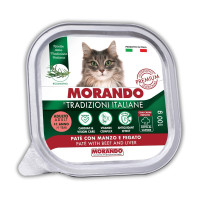 Morando Tradizioni влажный корм для котов с говядиной, 100 гр